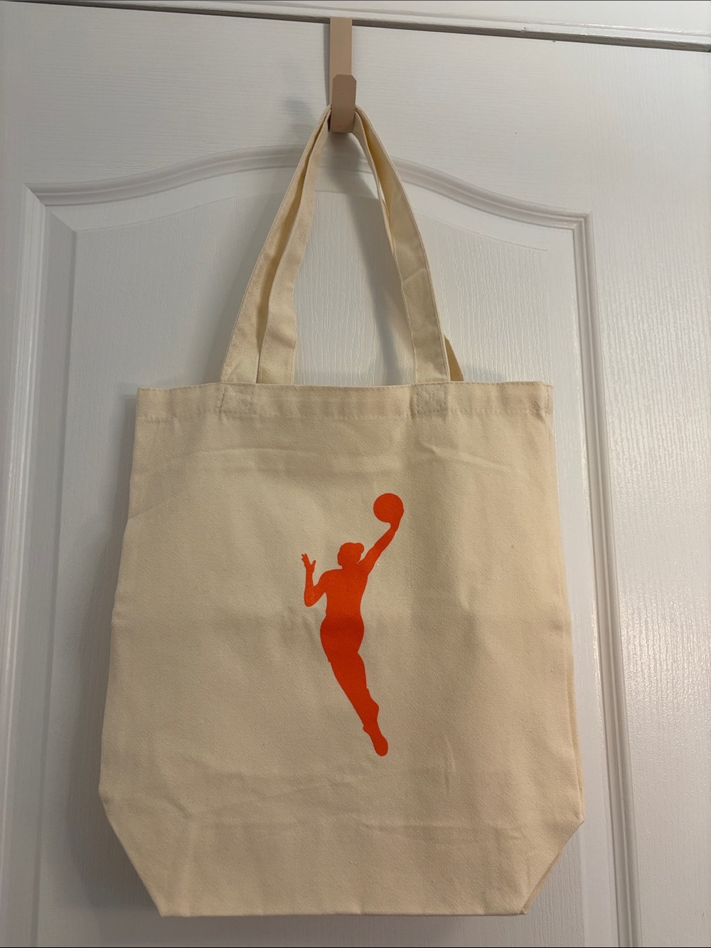 WNBA Cream Canvas Tote